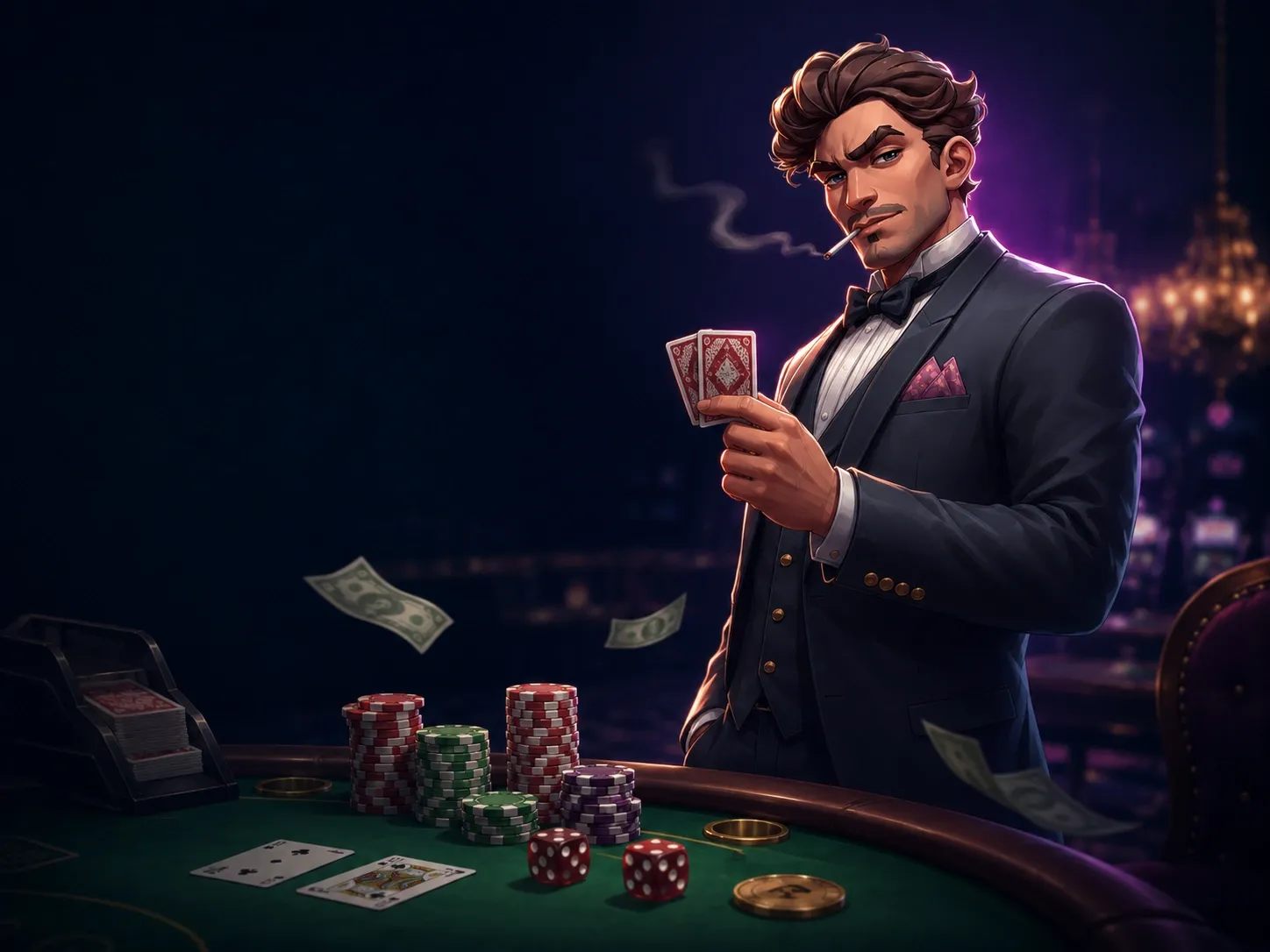 High stakes night at the casino